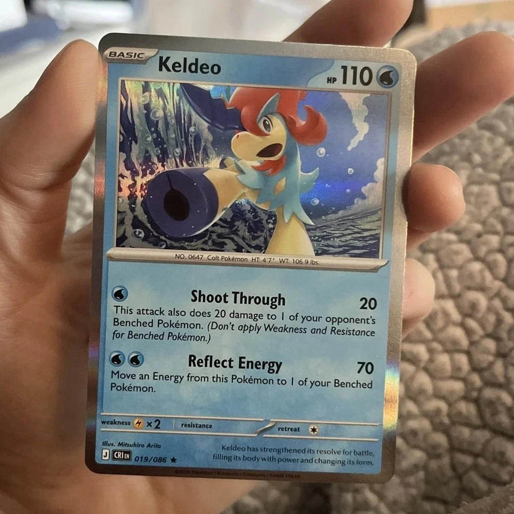 Keldeo 019/086 Chaos Rising Release Day Promo Card